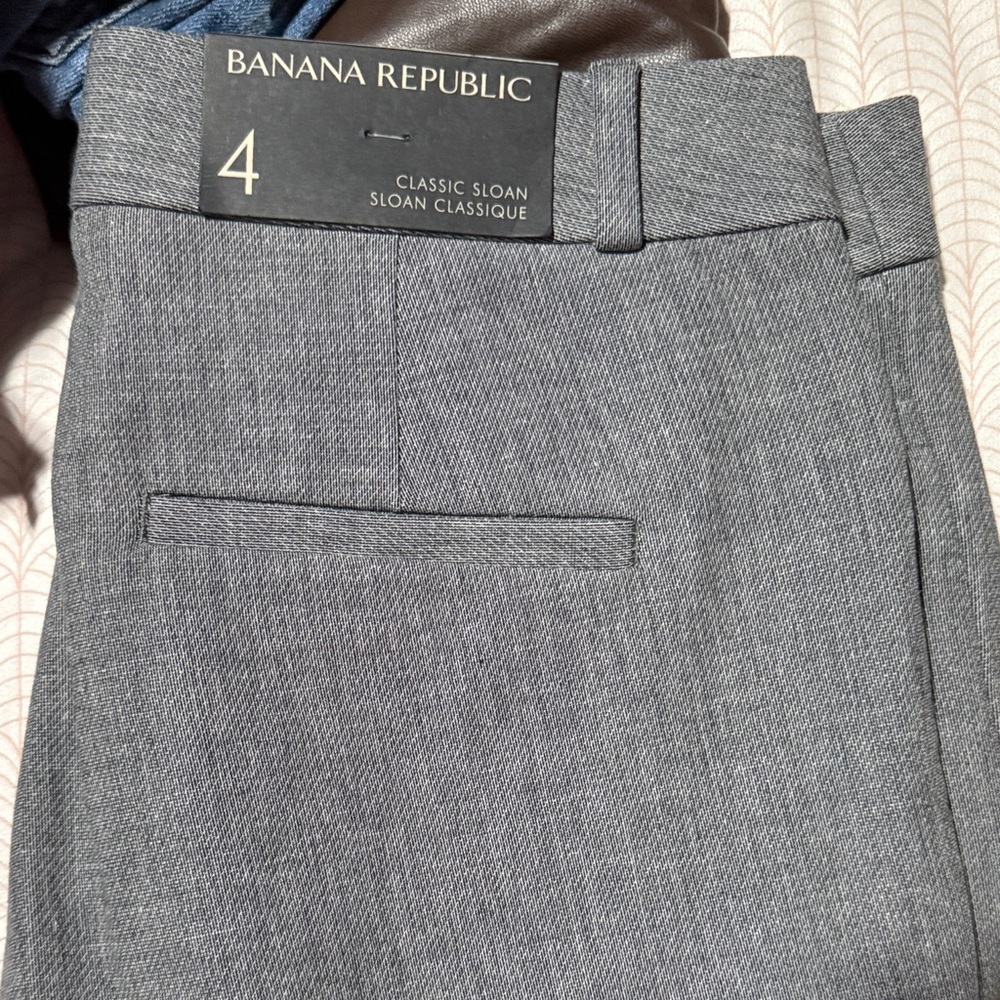 Banana Republic Heather Gray Sloan Trousers